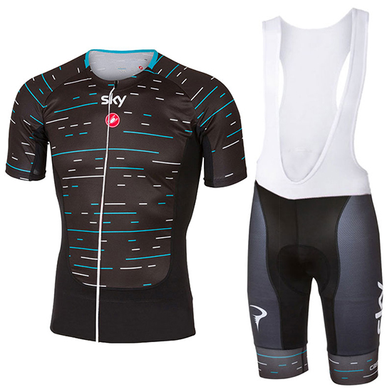 Abbigliamento Ciclismo Sky 2017 scuro nero